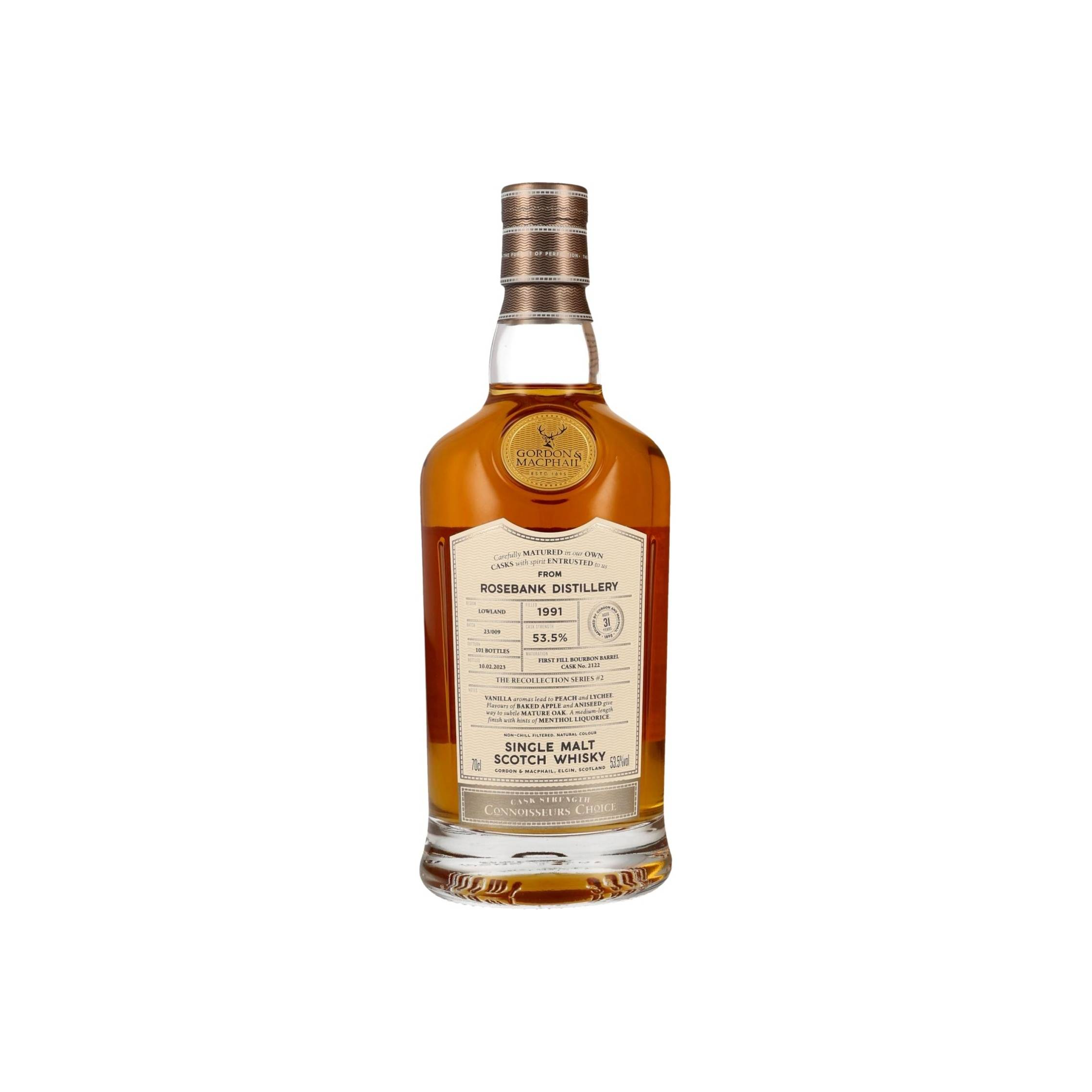 Rosebank Connoisseurs Choice - Cask Strength 1991 31 Years Single Malt Whisky