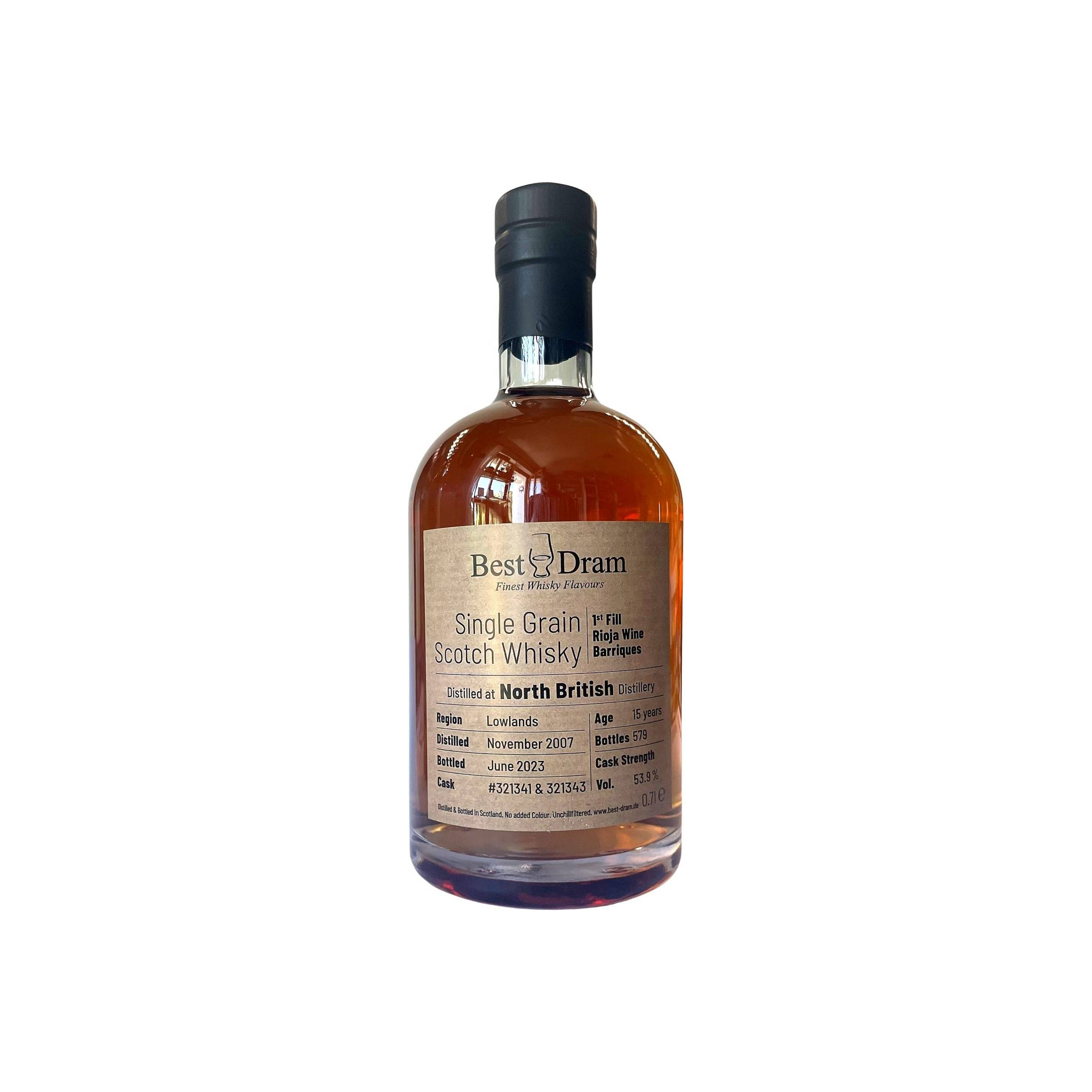 North British 2007 15 Years Single Grain Whisky
