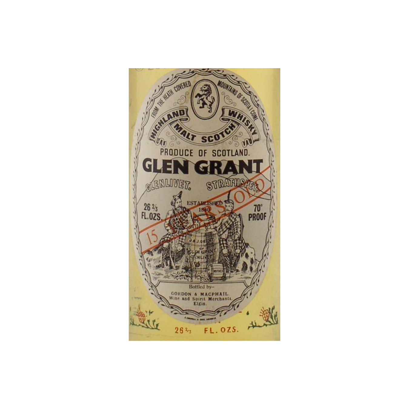 Glen Grant 15 Years Single Malt Whisky