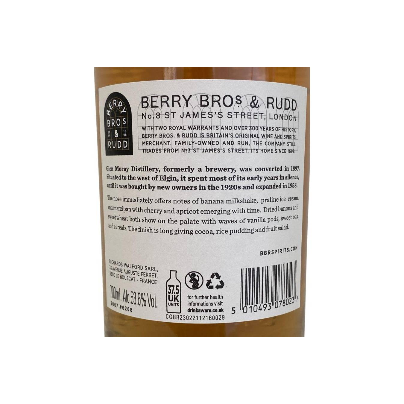 Glen Moray Single Cask 2007 Single Malt Whisky 2