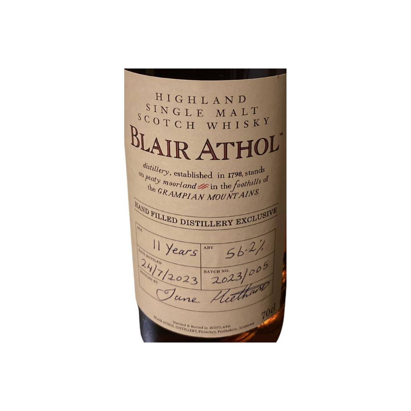 Blair Athol 11 Years Single Malt Whisky