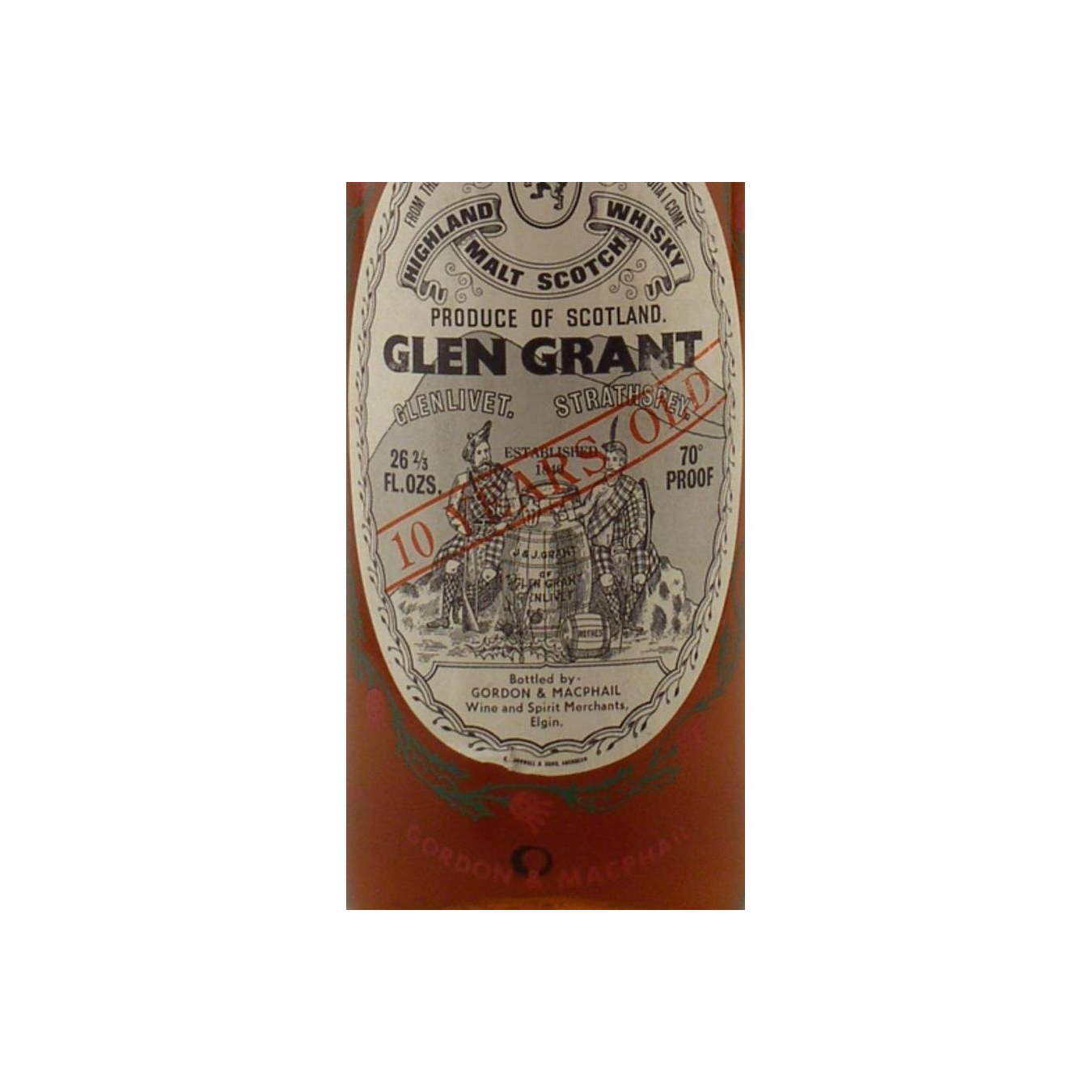 Glen Grant Licensed Bottling 10 Years Single Malt Whisky