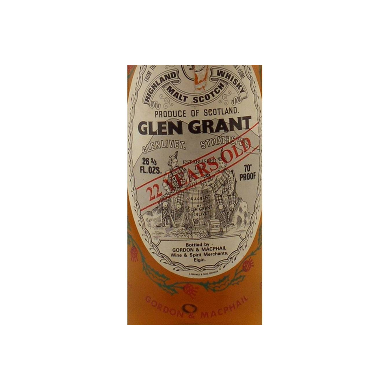 Glen Grant Licensed Bottling 22 Years Single Malt Whisky