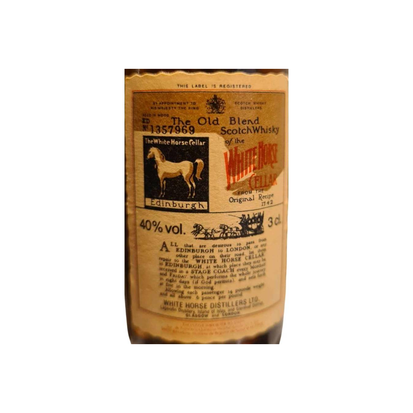 White Horse The Old Blend Scotch Whisky of the White Horse Cellar