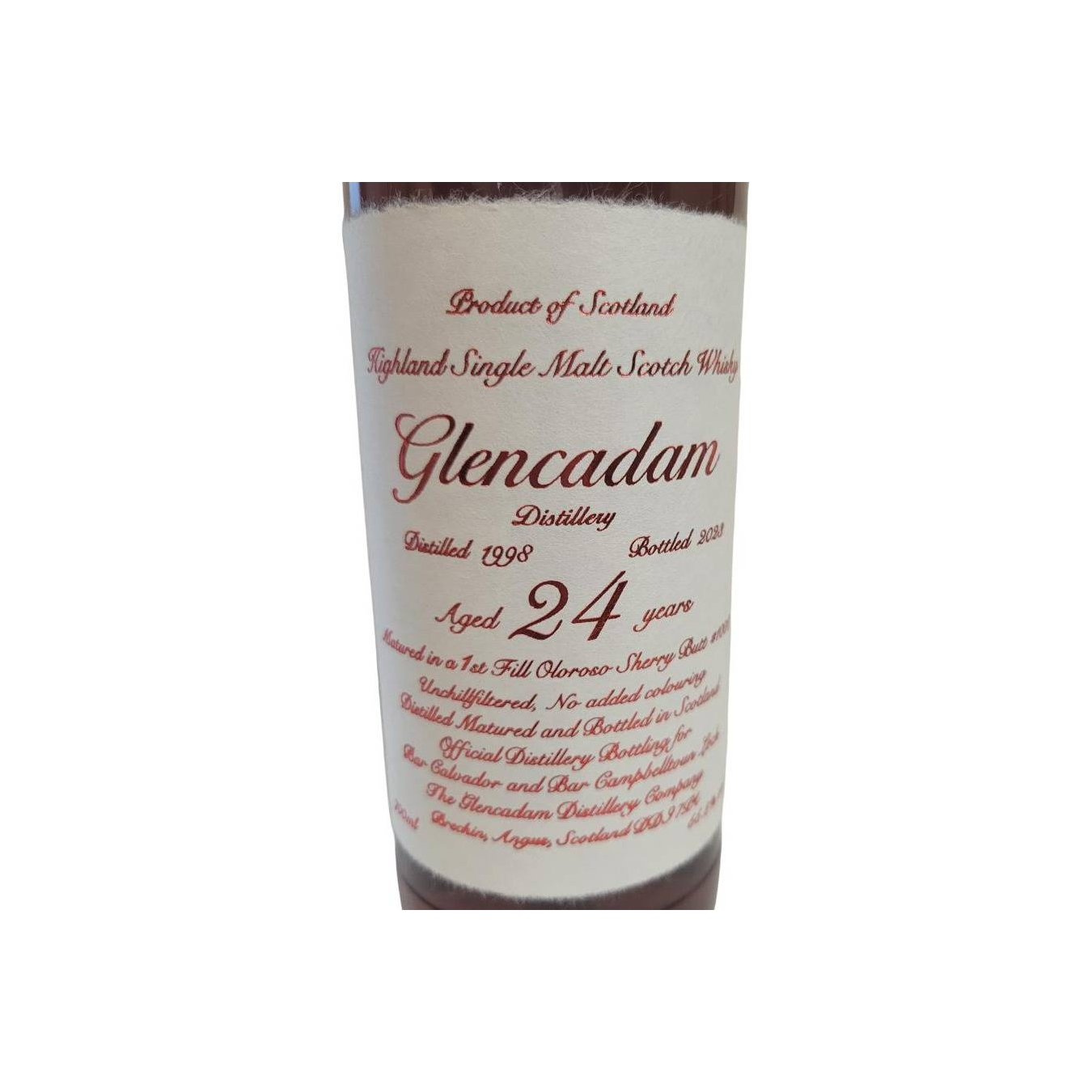 Glencadam Single Cask 1998 24 Years Single Malt Whisky 2