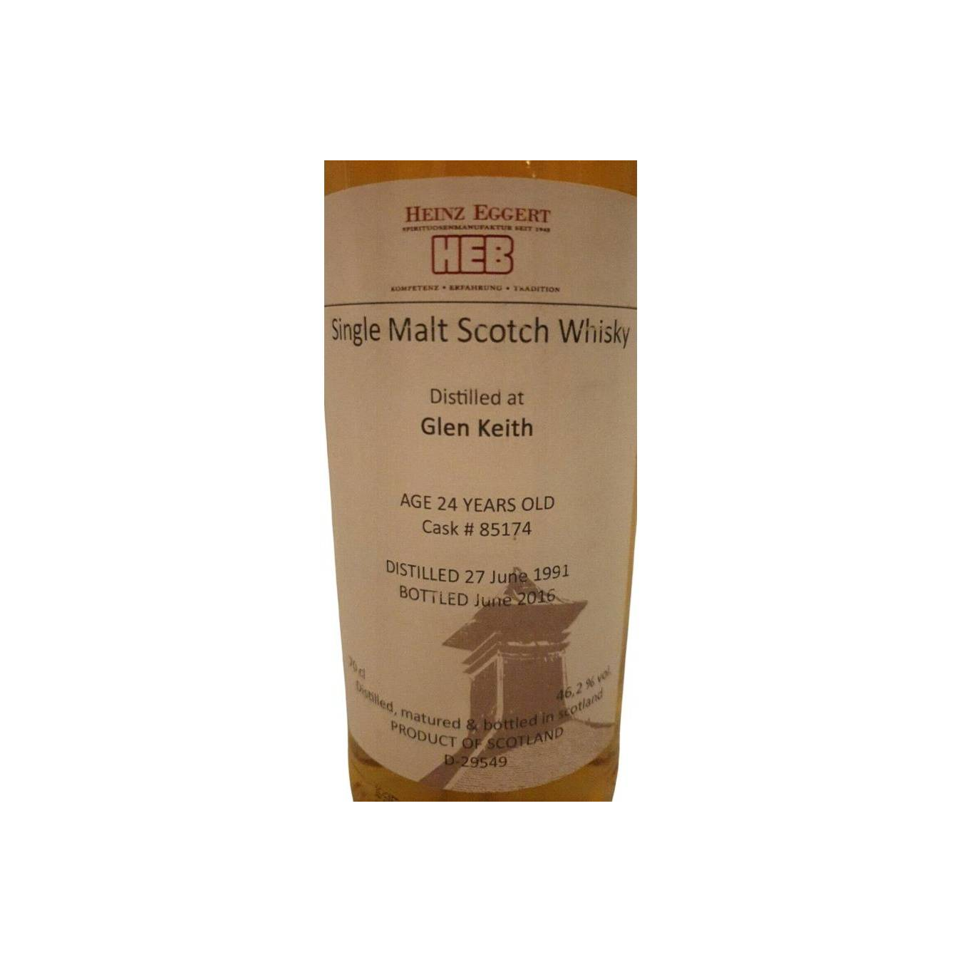Glen Keith 1991 24 Years Single Malt Whisky 2