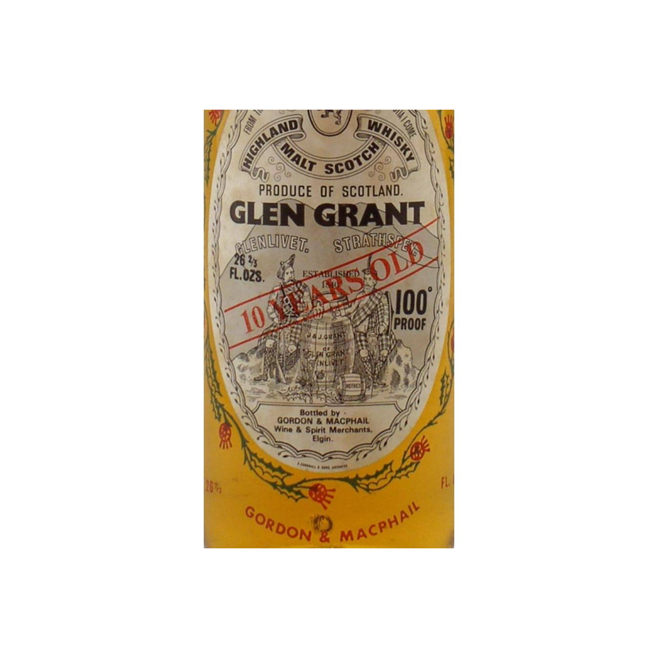 Glen Grant Licensed Bottling 10 Years Single Malt Whisky