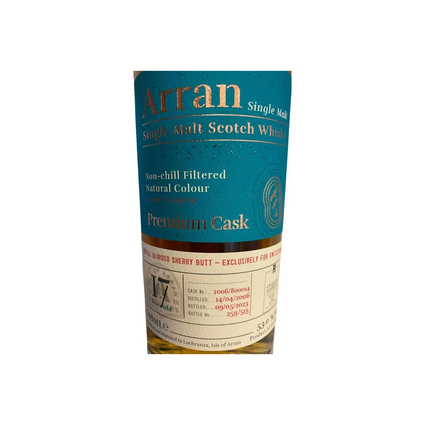 Arran 2006 17 Years Single Malt Whisky