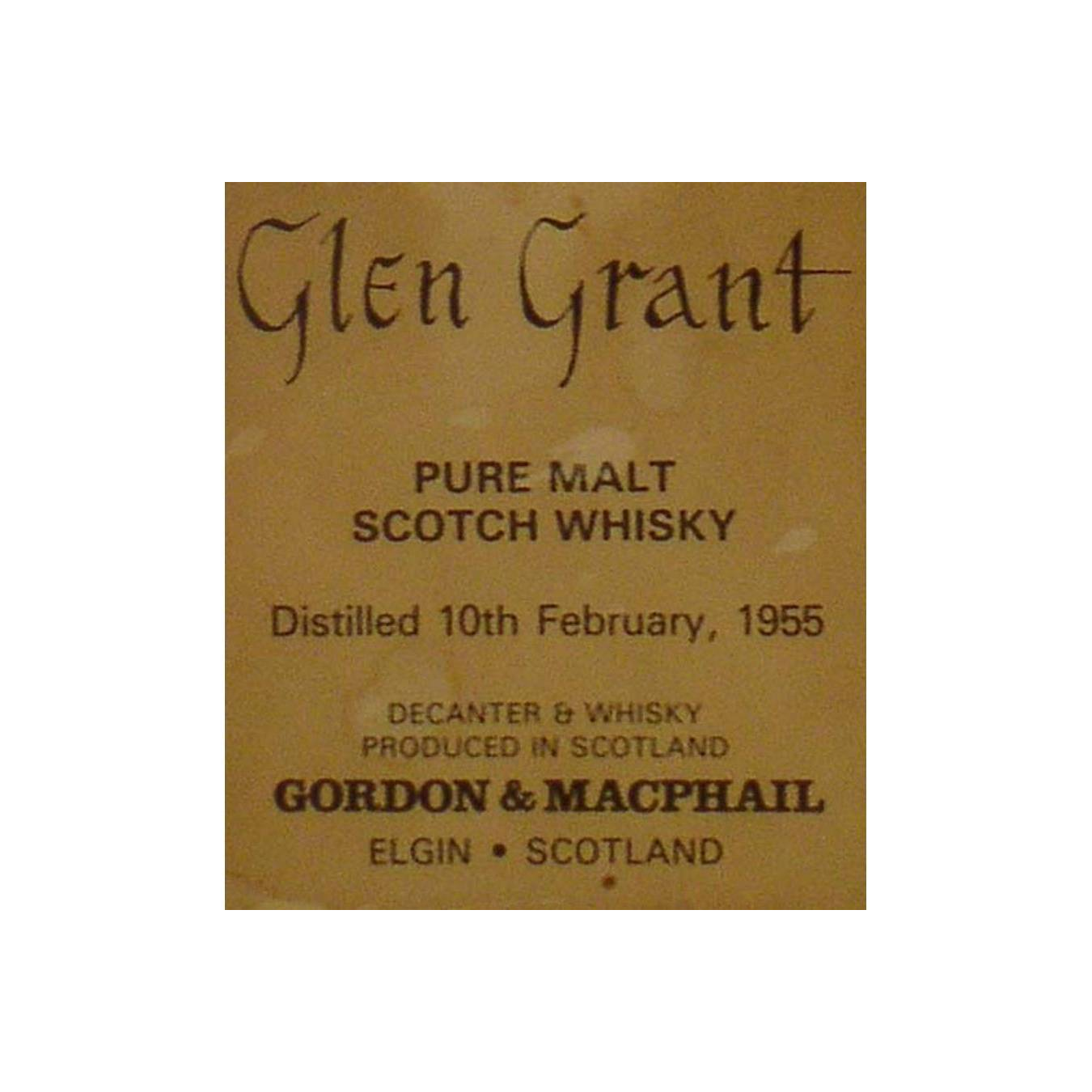 Glen Grant 1955 Single Malt Whisky