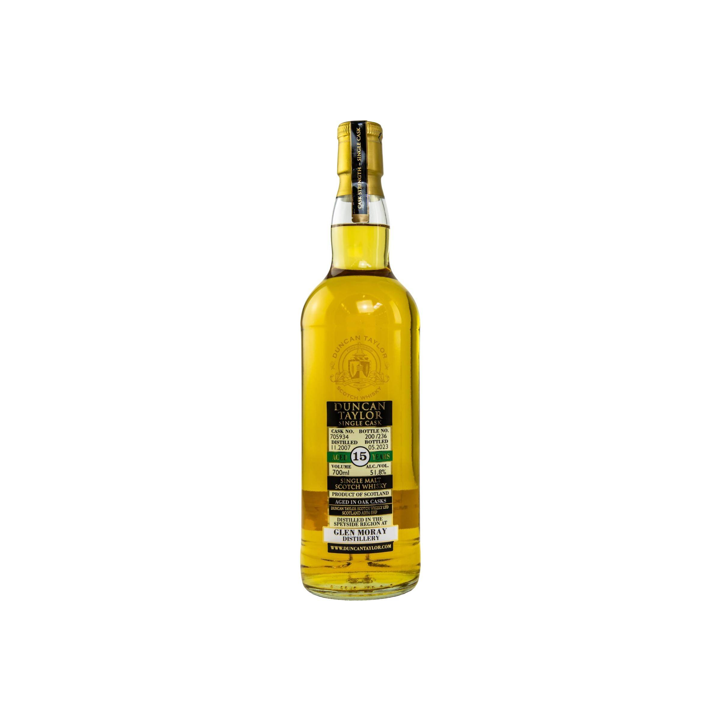Glen Moray Single Cask 2007 15 Years Single Malt Whisky