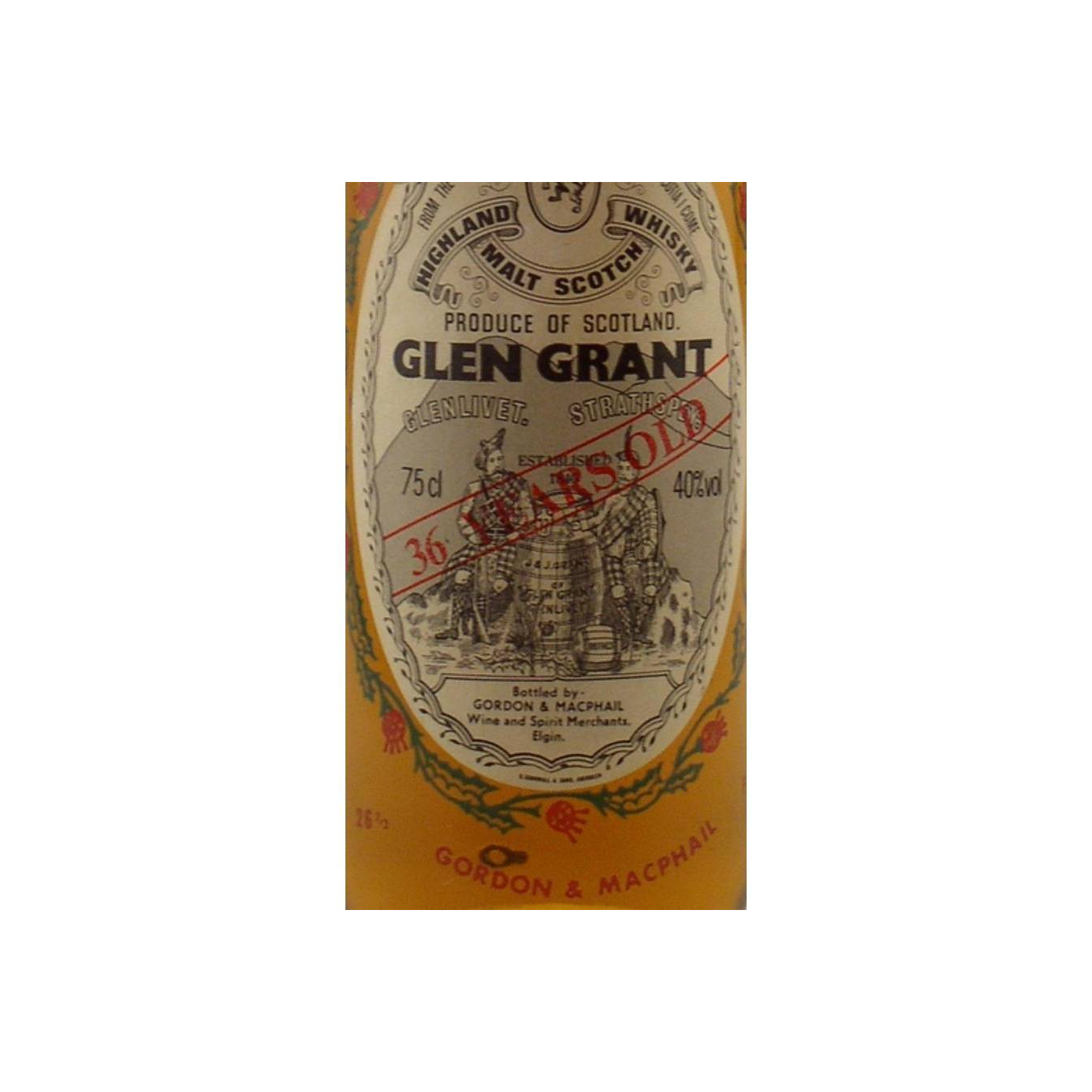 Glen Grant Licensed Bottling 36 Years Single Malt Whisky