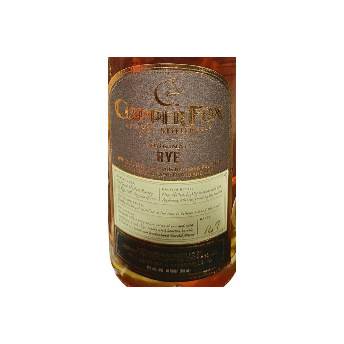 Copper Fox Original Rye