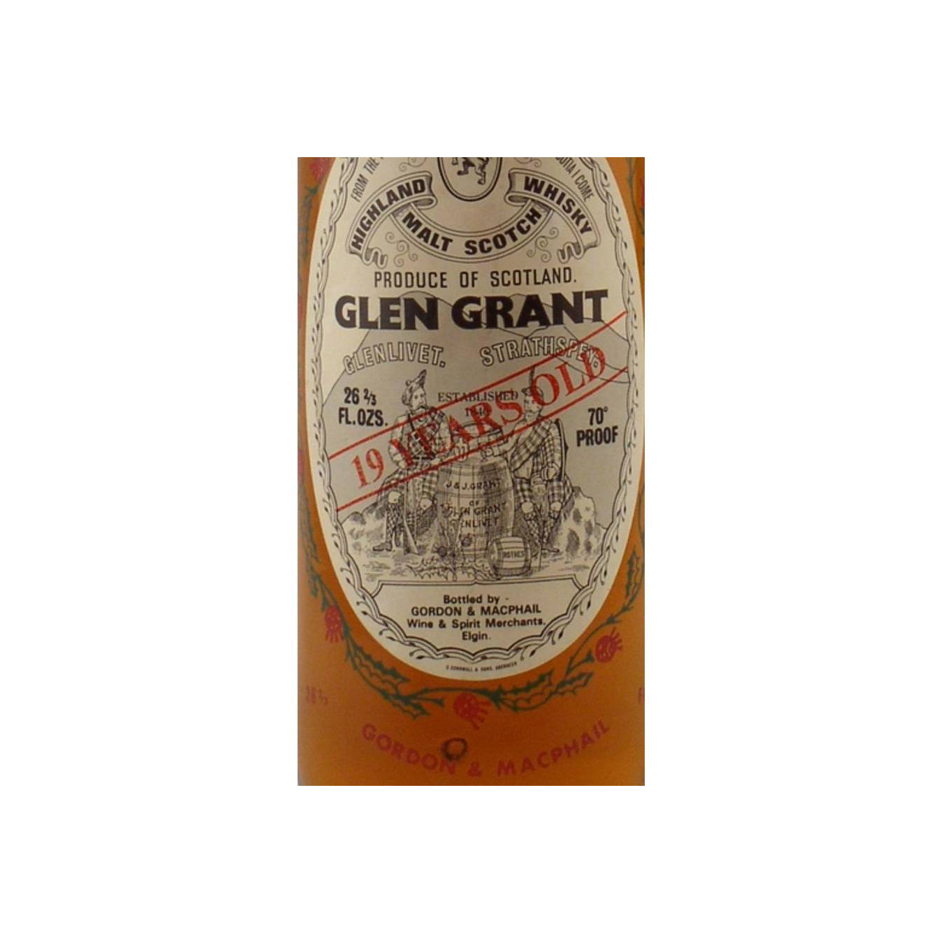 Glen Grant Licensed Bottling 19 Years Single Malt Whisky
