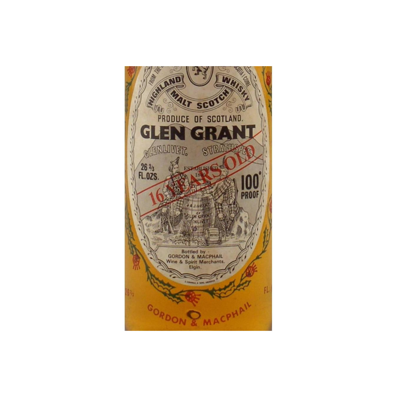 Glen Grant Licensed Bottling 16 Years Single Malt Whisky