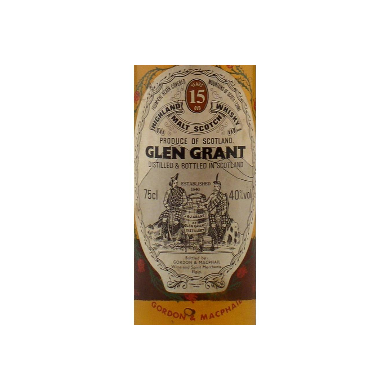 Glen Grant Licensed Bottling 15 Years Single Malt Whisky