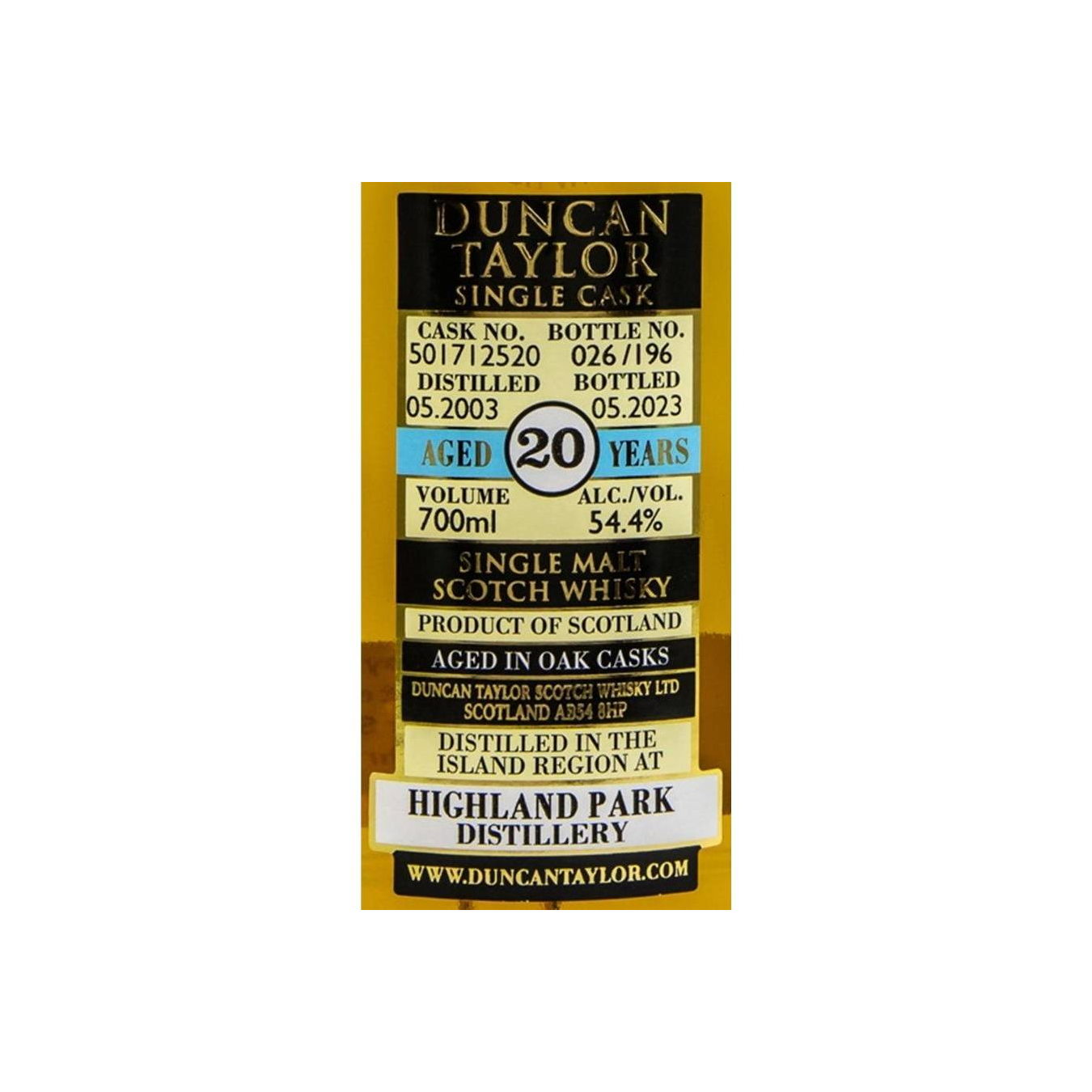Highland Park Single Cask 2003 20 Years Single Malt Whisky 3
