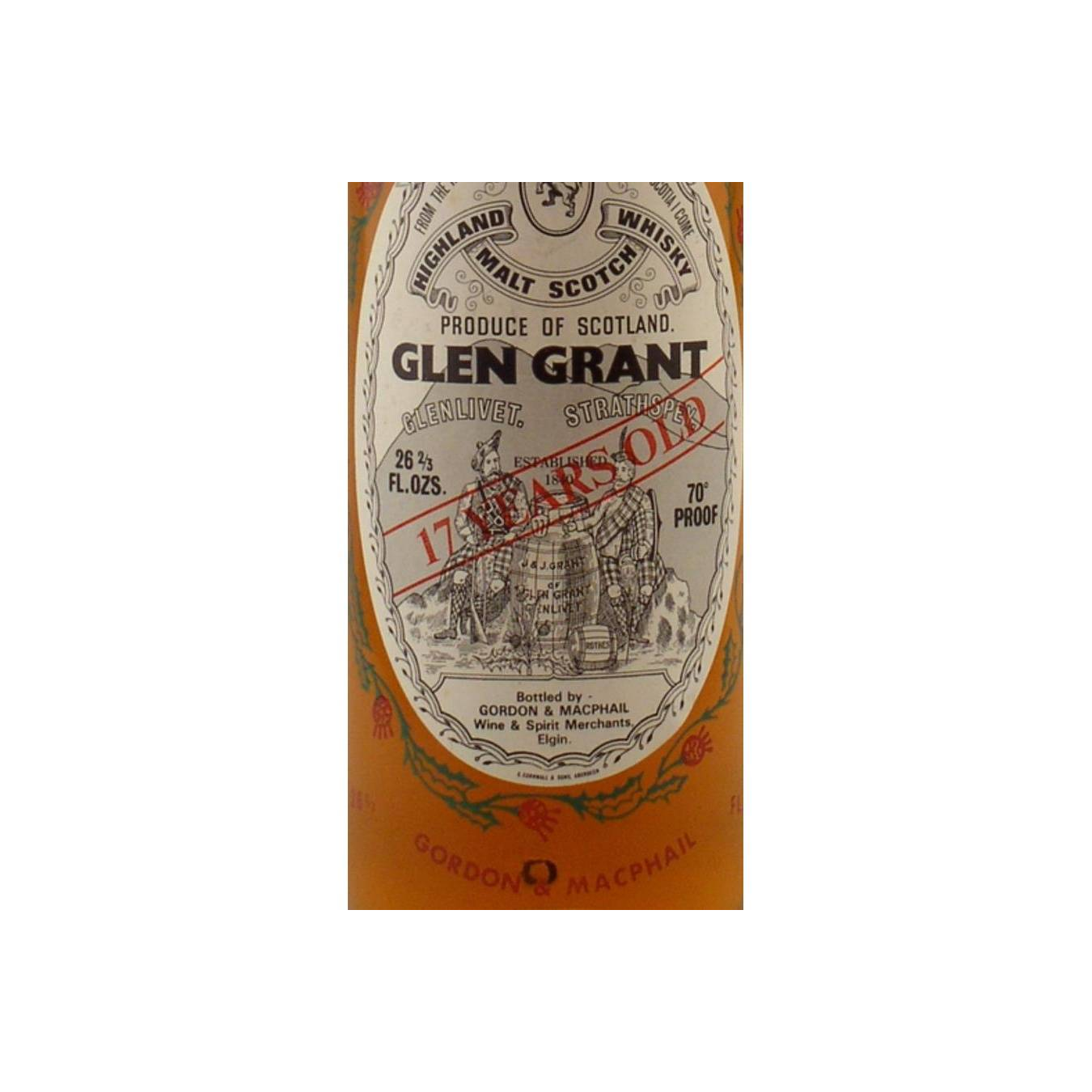 Glen Grant Licensed Bottling 17 Years Single Malt Whisky