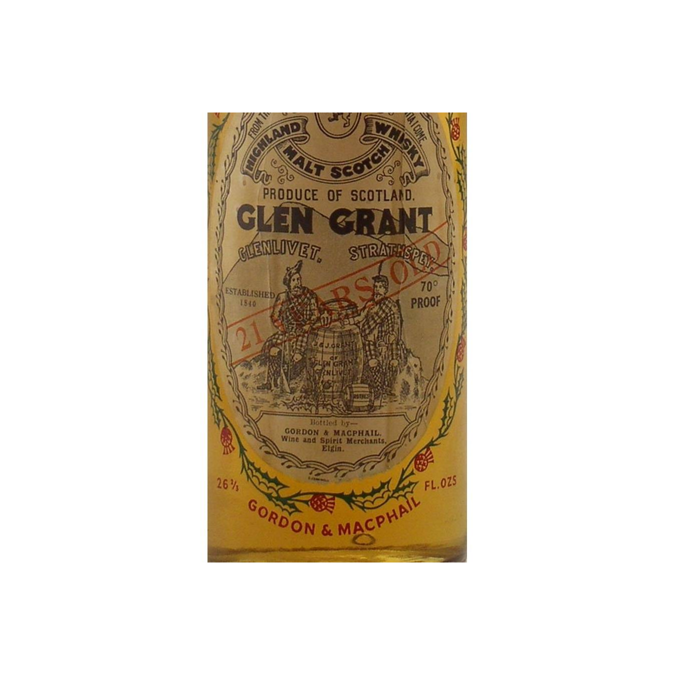 Glen Grant Licensed Bottling 21 Years Single Malt Whisky