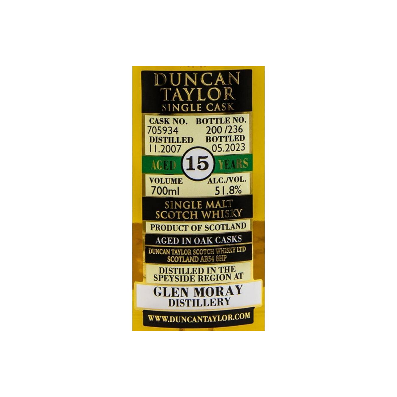 Glen Moray Single Cask 2007 15 Years Single Malt Whisky 3