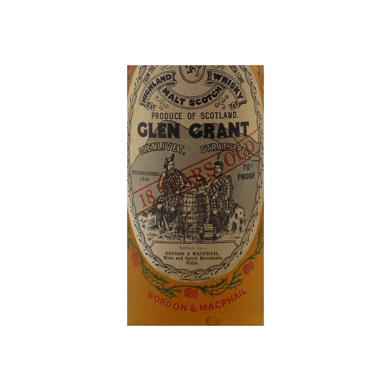 Glen Grant Licensed Bottling 18 Years Single Malt Whisky