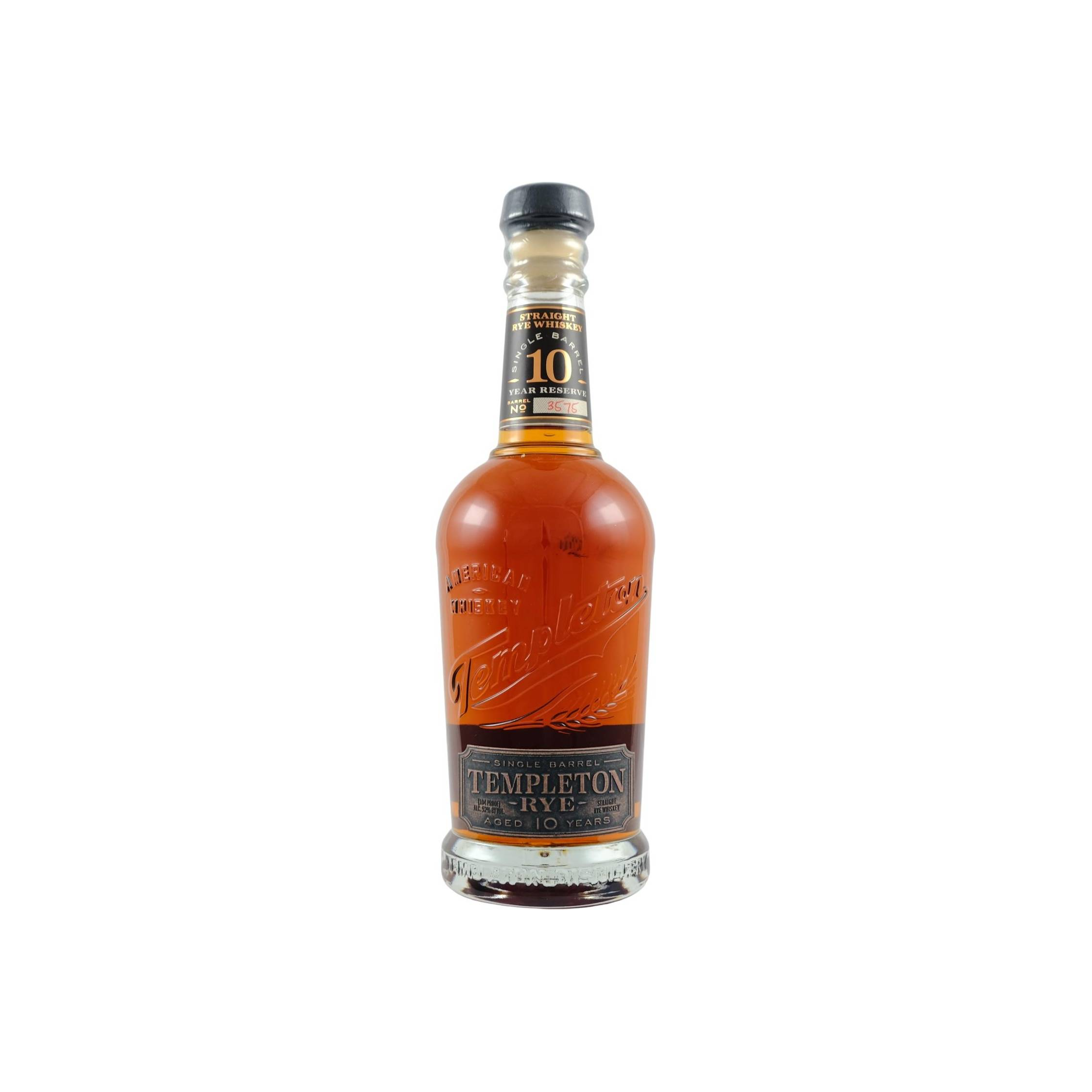 Templeton 10 Years Rye Whisky