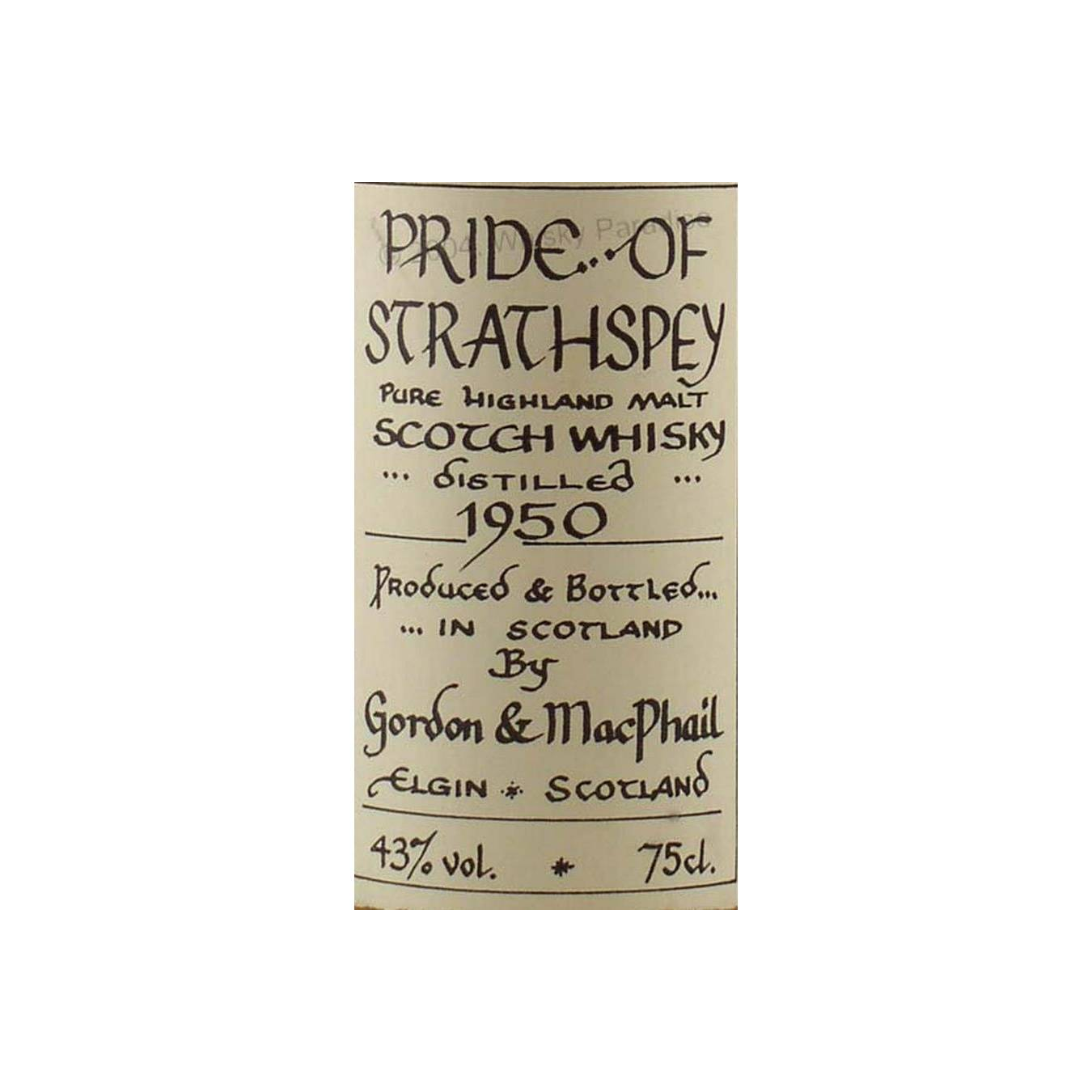 Pride of Strathspey 1950 GM