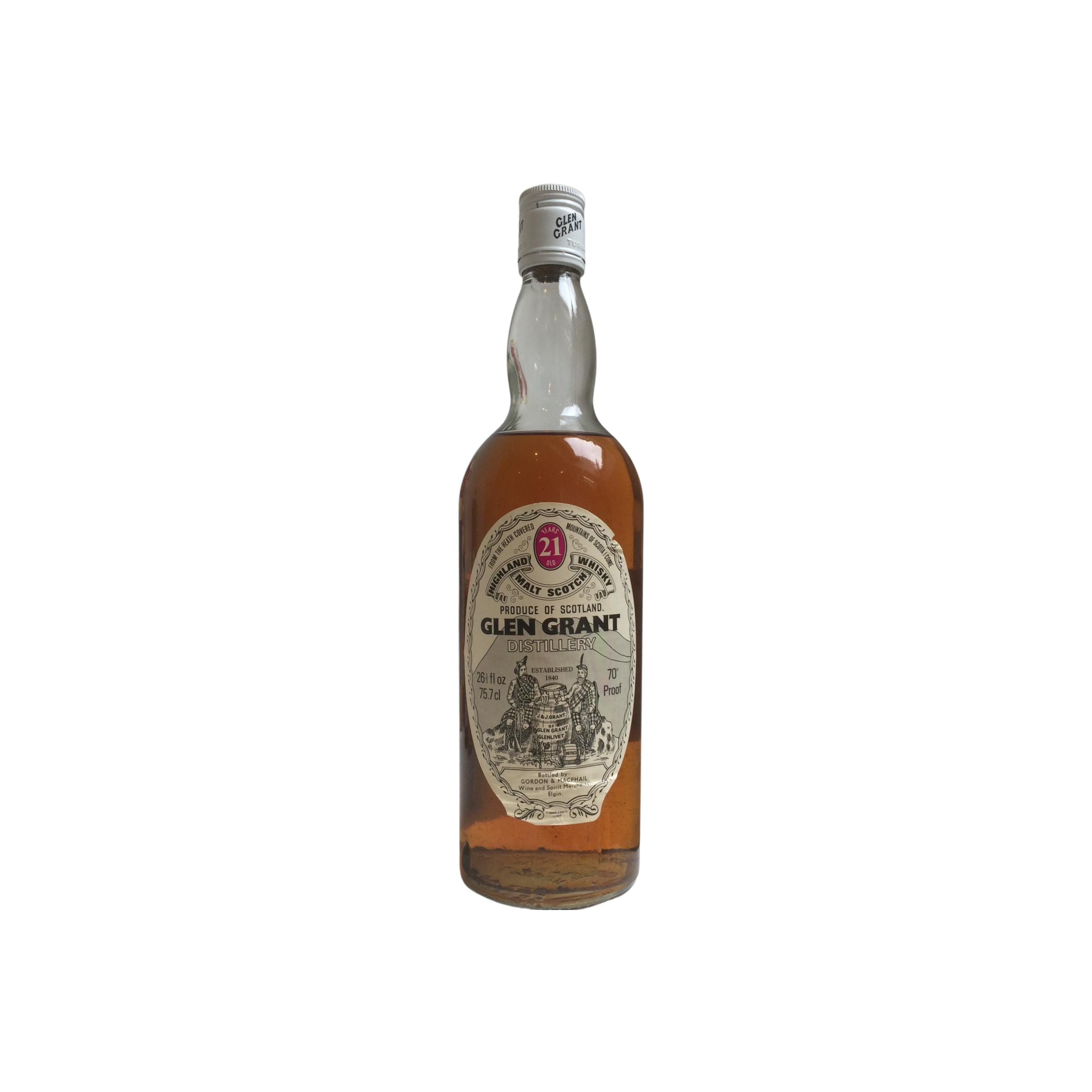 Glen Grant Licensed Bottling 21 Years Single Malt Whisky