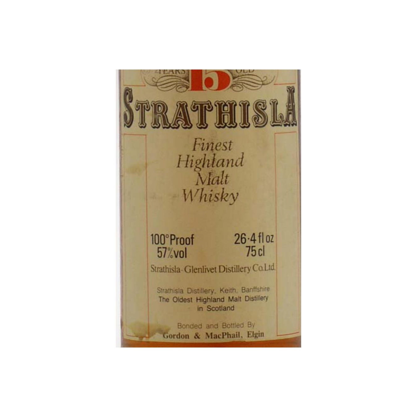 Strathisla 15 Years Single Malt Whisky