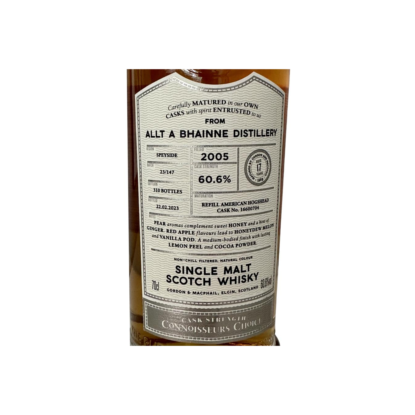 Allt-A-Bhainne Connoisseurs Choice 2005 17 Years Single Malt Whisky 2