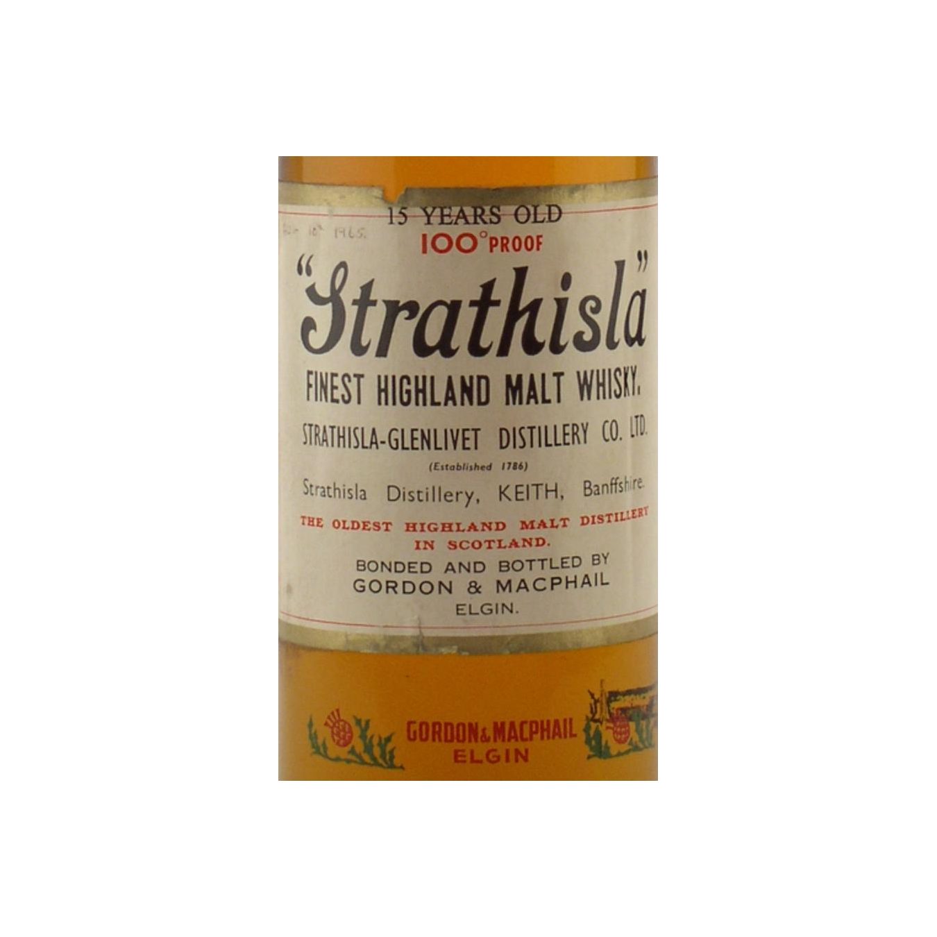 Strathisla 15 Years Single Malt Whisky
