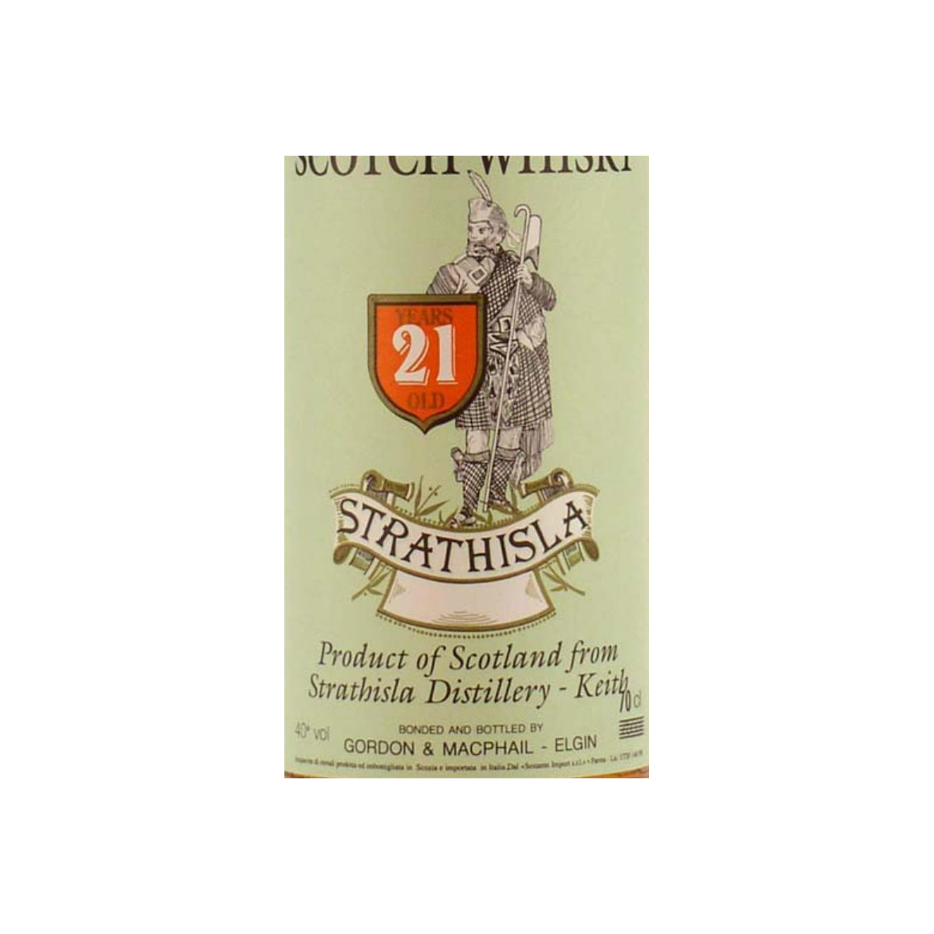 Strathisla 21 Years Single Malt Whisky