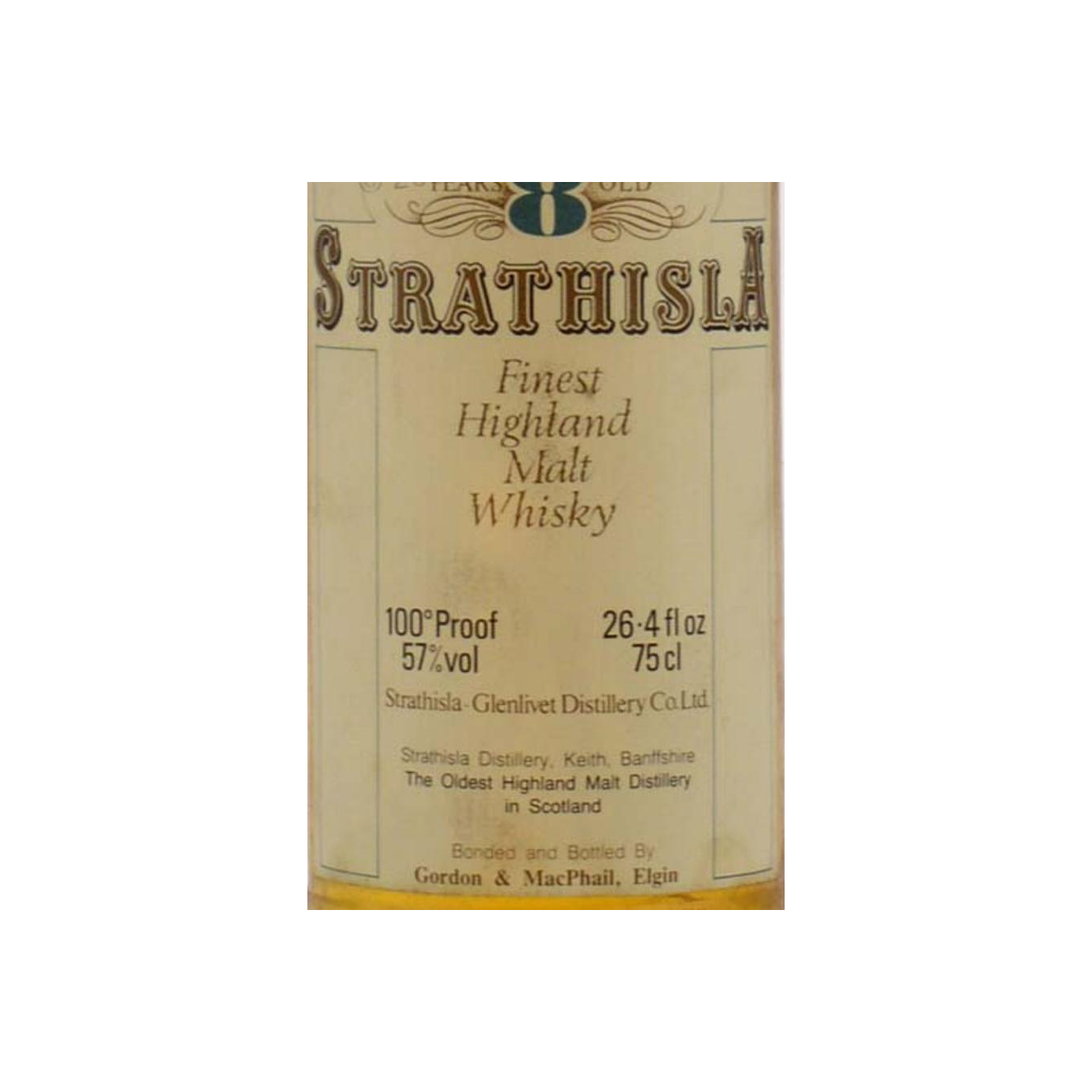 Strathisla 8 Years Single Malt Whisky