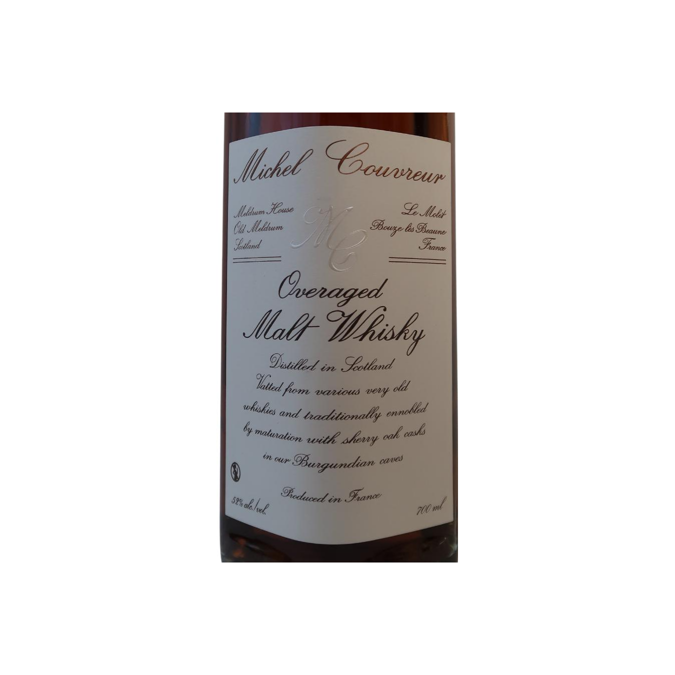 Overaged Malt Whisky Distilled in Scotland MCo