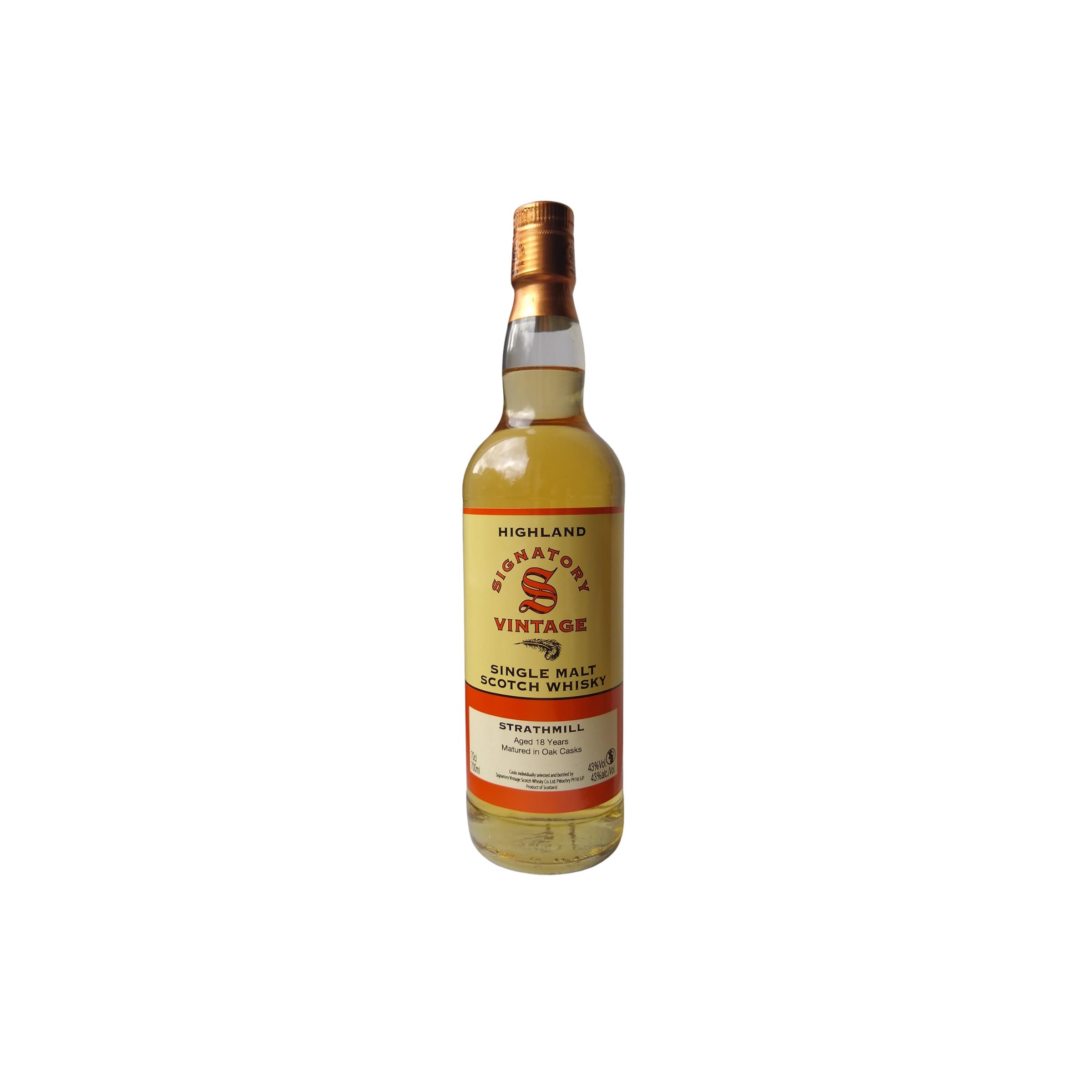 Strathmill Vintage Collection 18 Years Single Malt Whisky