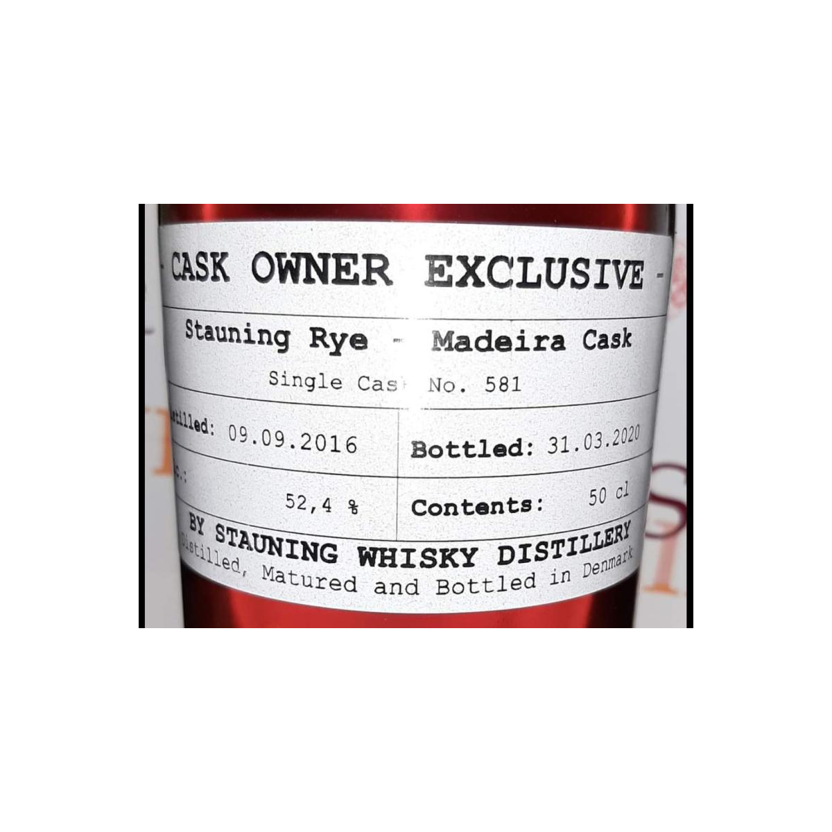 Stauning 2016 Rye Whisky