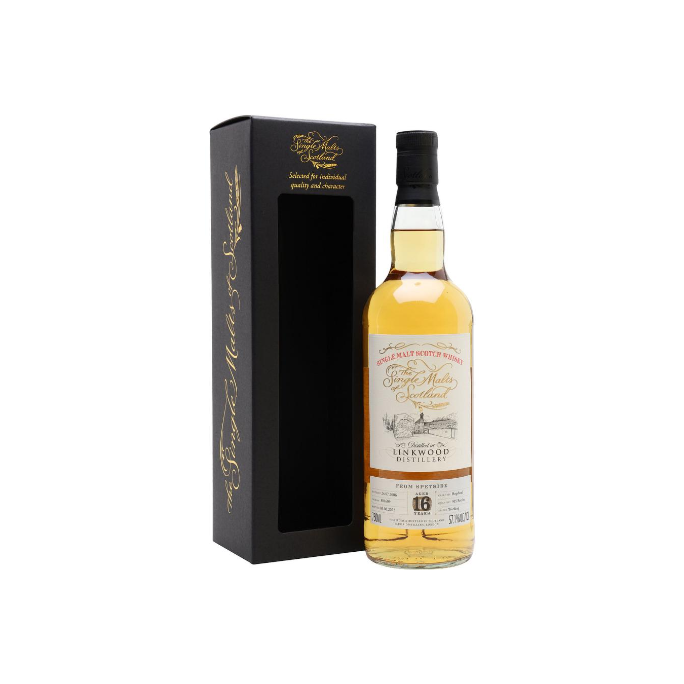 Linkwood The Single Malts of Scotland 2006 16 Years Single Malt Whisky