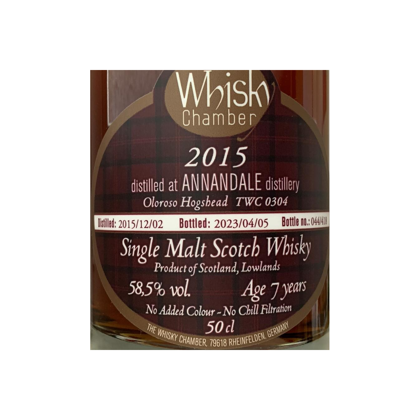 Annandale 2015 7 Years Single Malt Whisky 3