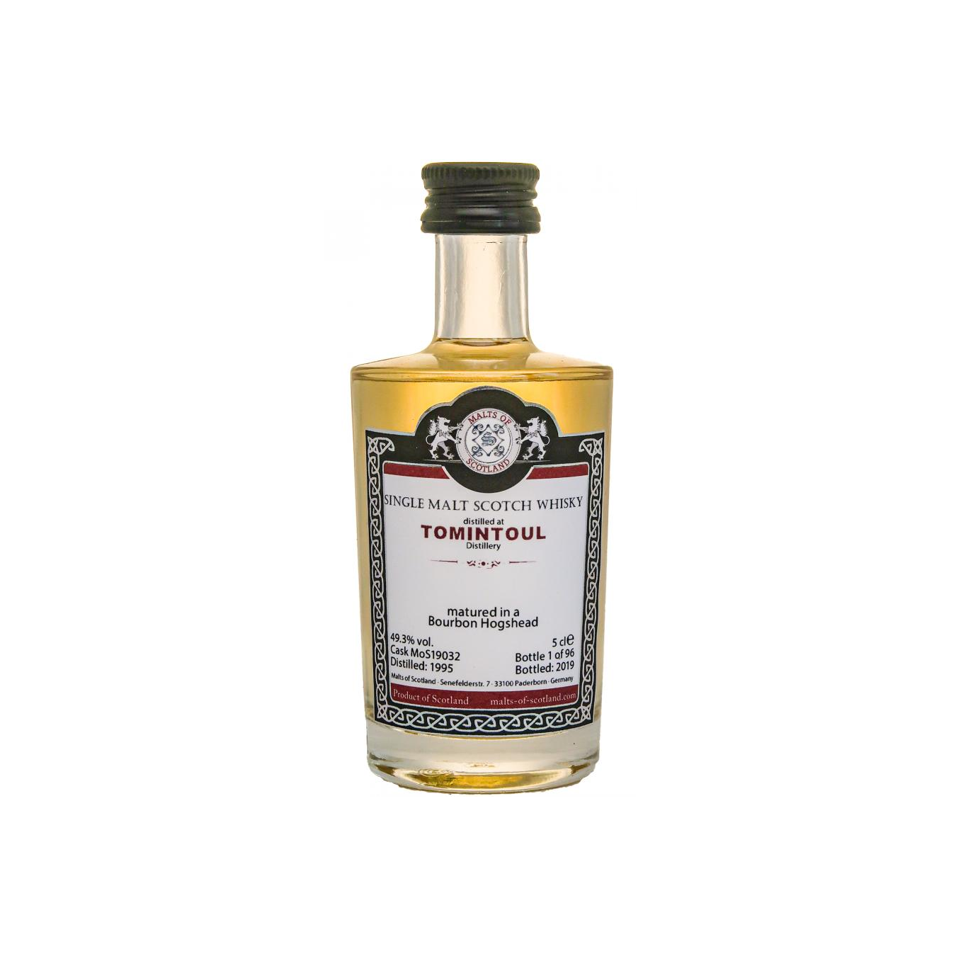 Tomintoul Miniature 1995 Single Malt Whisky 2