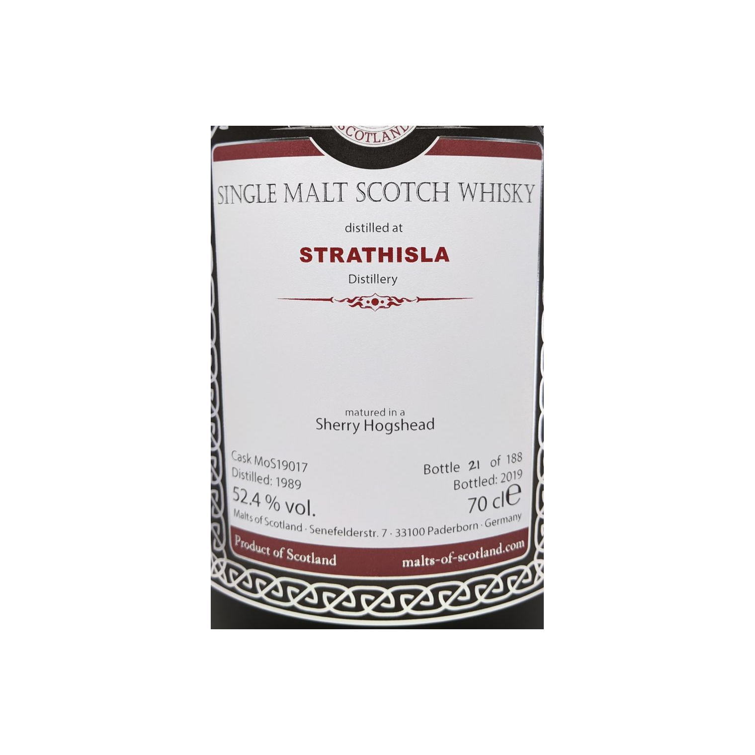 Strathisla 1989 Single Malt Whisky
