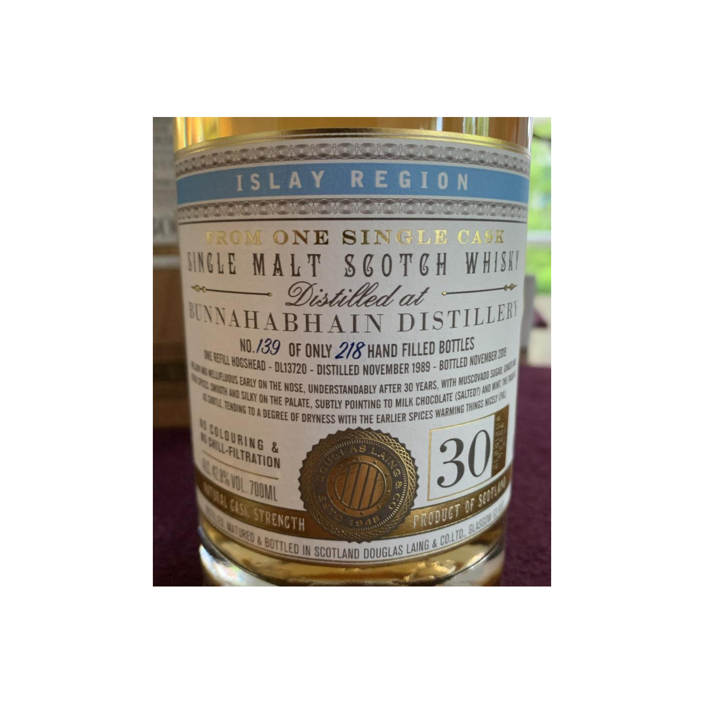 Bunnahabhain 1989 30 Years Single Malt Whisky 2