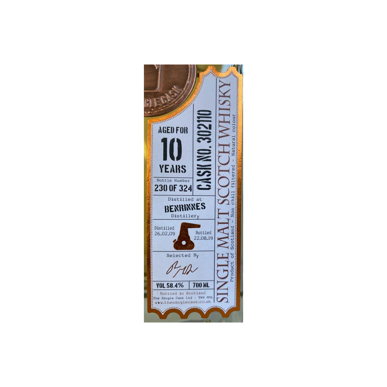 Benrinnes 2009 10 Years Single Malt Whisky 3