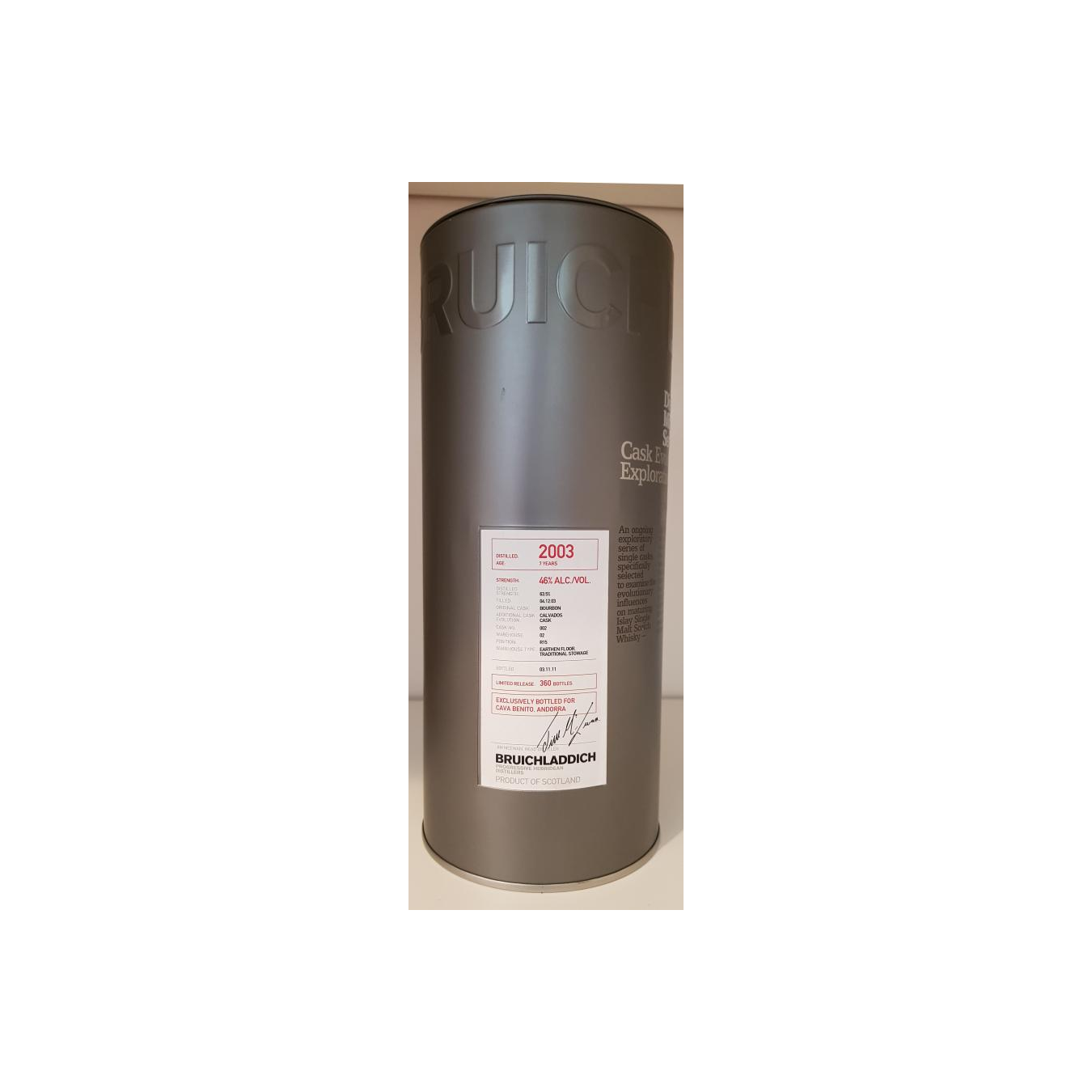 Bruichladdich 2003 7 Years Single Malt Whisky 2