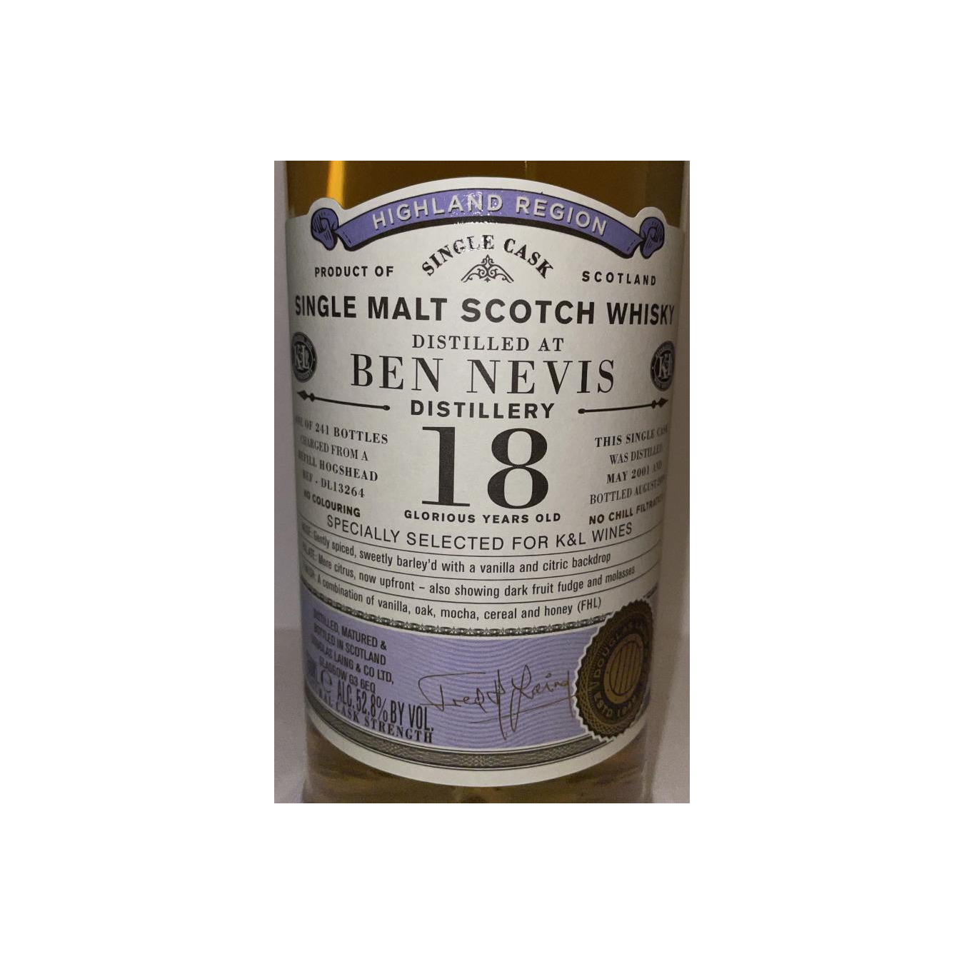 Ben Nevis Old Particular 2001 18 Years Single Malt Whisky 3