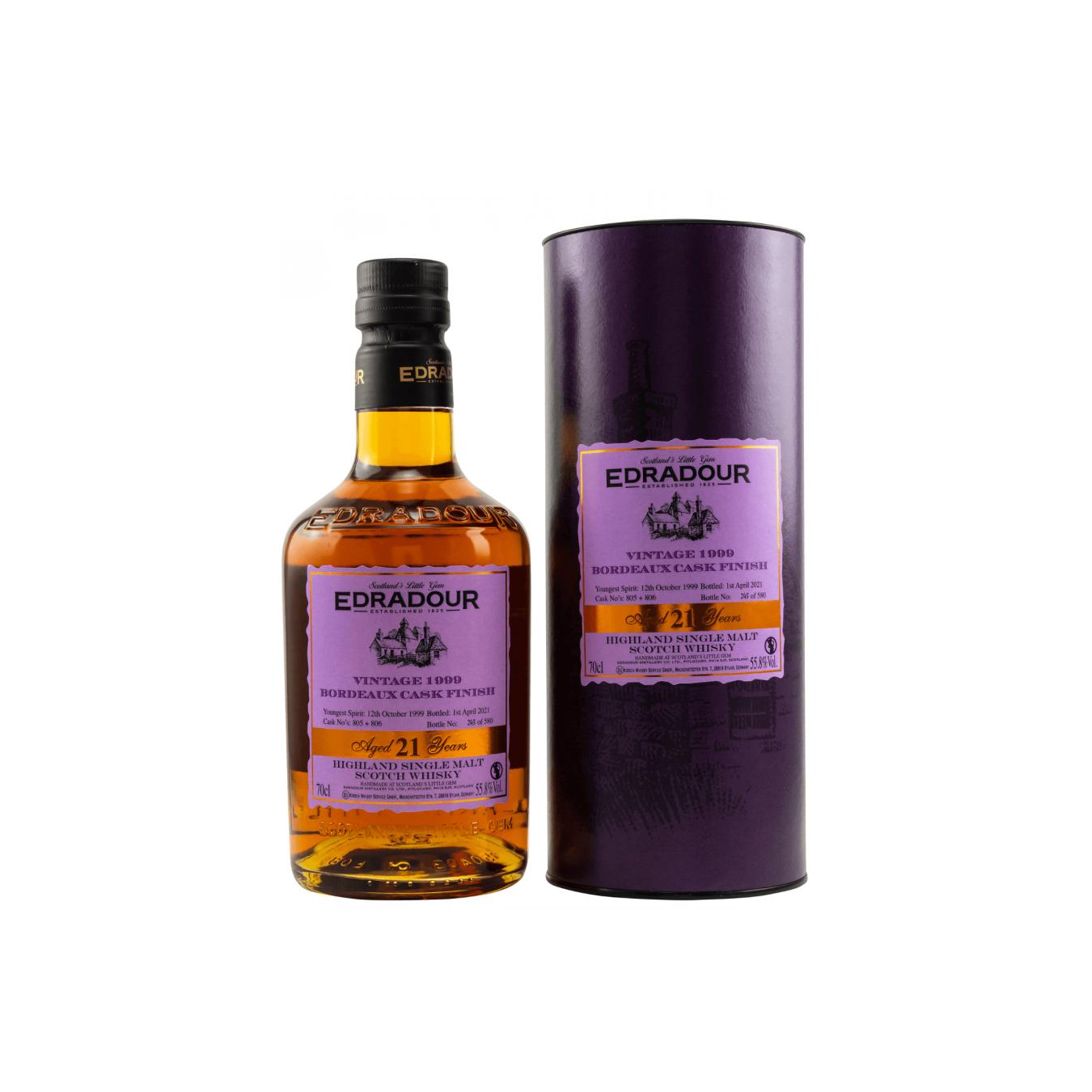 Edradour 1999 21 Years Single Malt Whisky 3