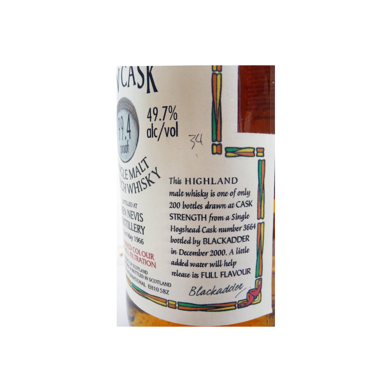 Ben Nevis Raw Cask 1966 34 Years Single Malt Whisky 3