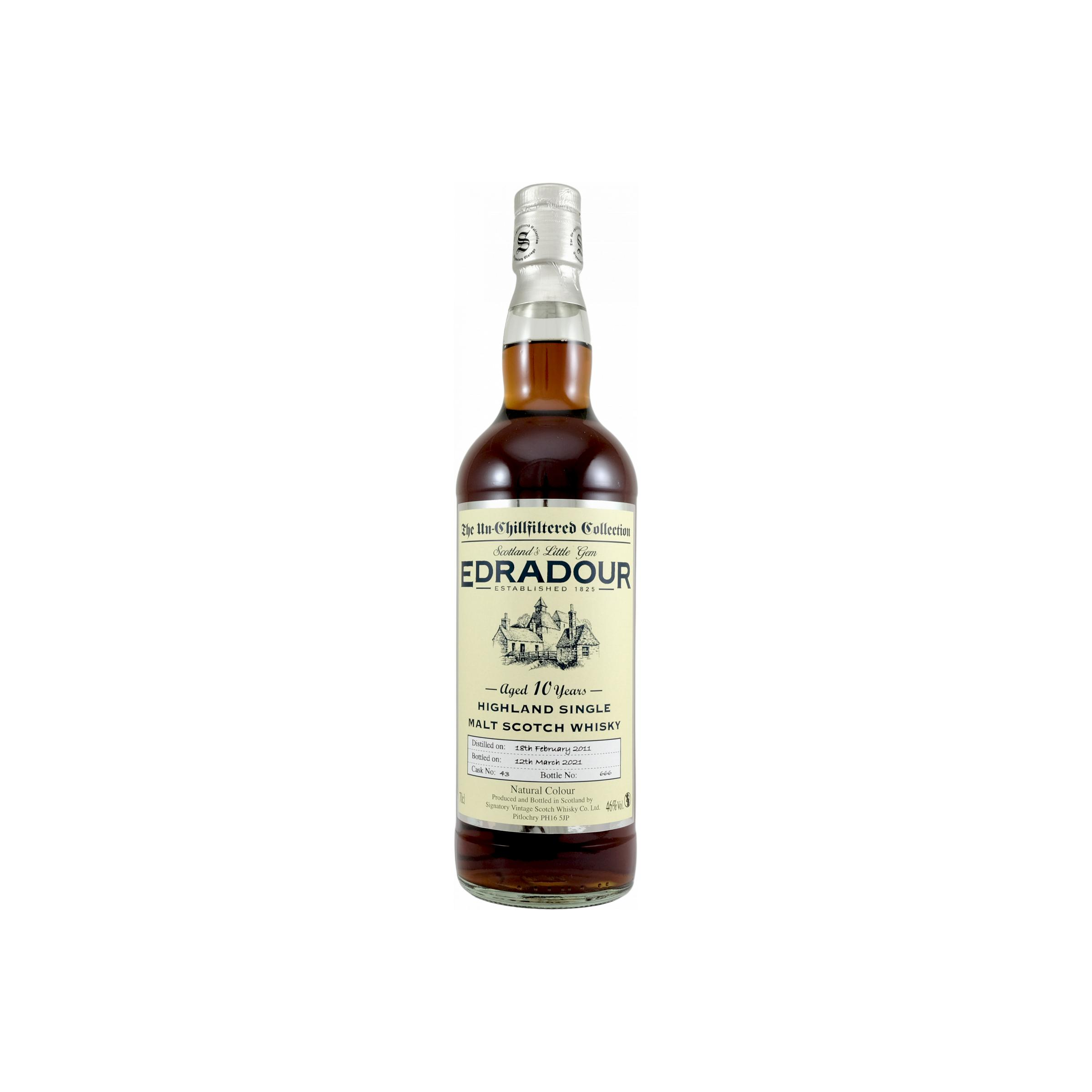 Edradour The Un-Chillfiltered Collection 2011 10 Years Single Malt Whisky