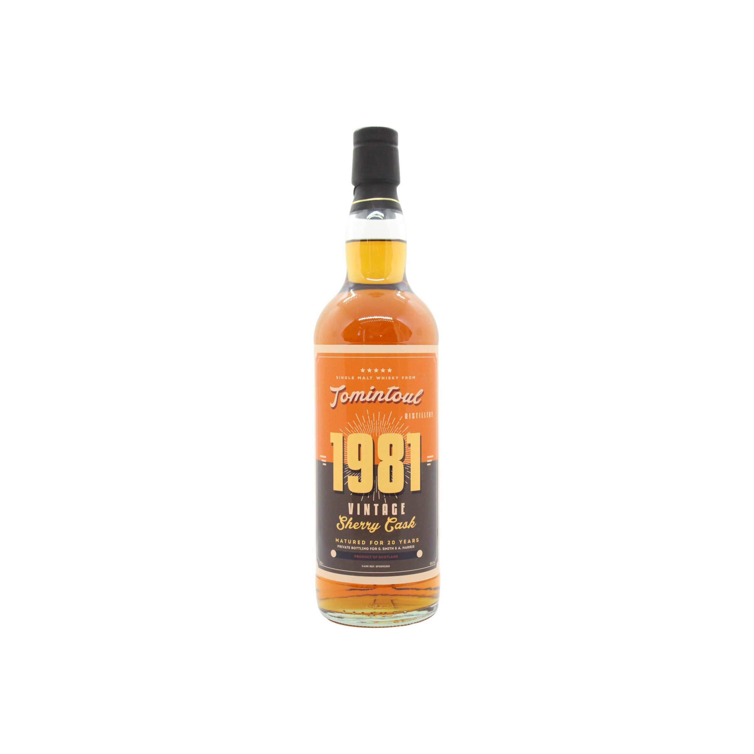 Tomintoul 1981 20 Years Single Malt Whisky