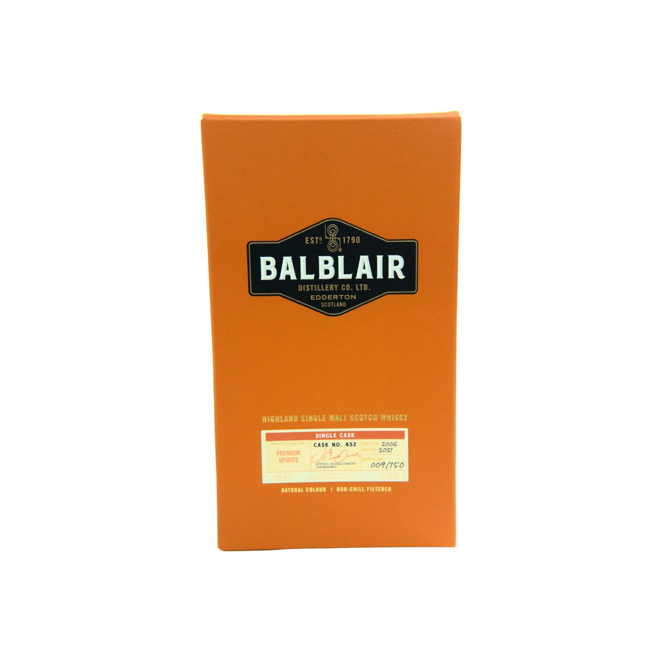 Balblair Single Cask 2006 Single Malt Whisky 2