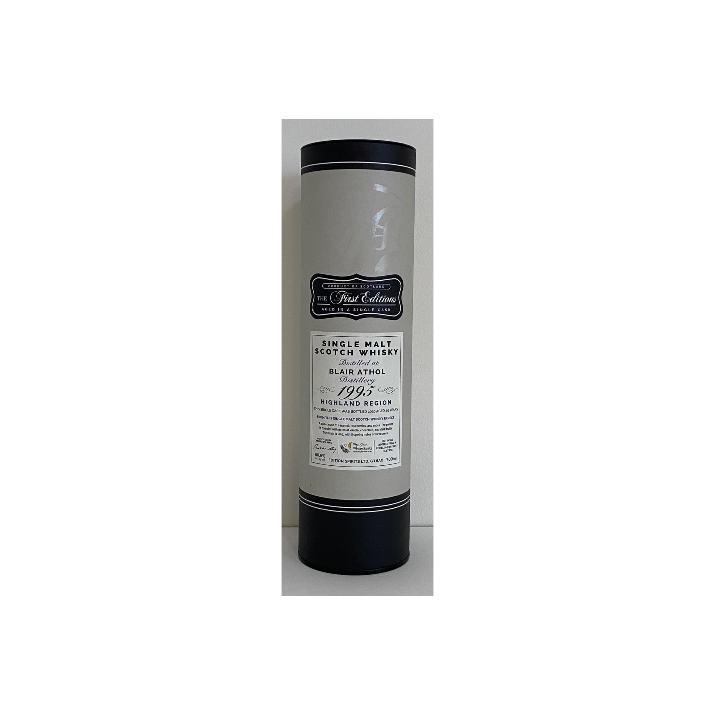 Blair Athol The First Editions 1995 25 Years Single Malt Whisky 3