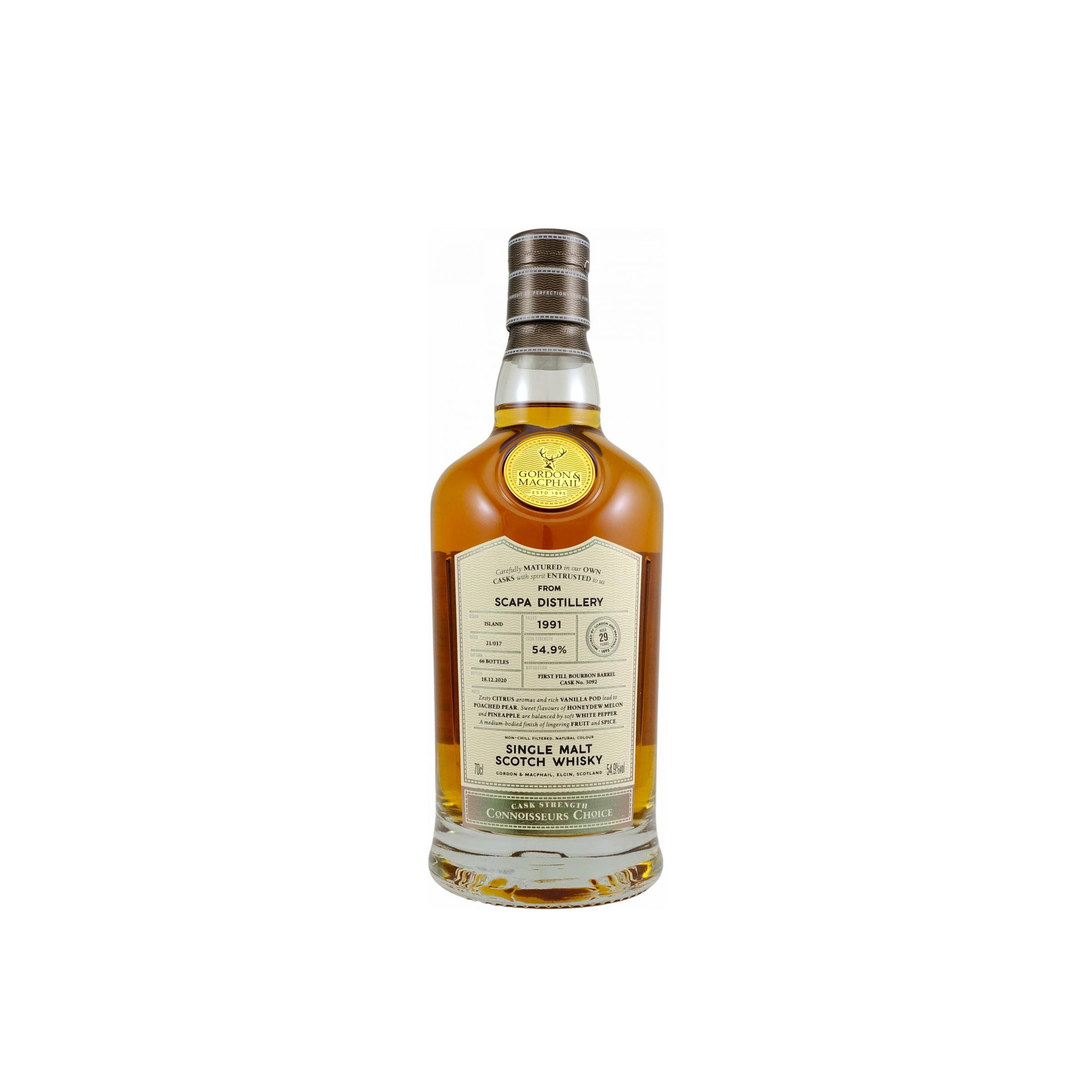Scapa Connoisseurs Choice - Cask Strength 1991 29 Years Single Malt Whisky